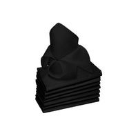 Thumbnail for Rans Set of 8 Lollipop Cotton Napkins - Black