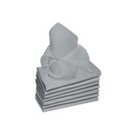 Thumbnail for Rans Set of 8 Lollipop Cotton Napkins - Grey