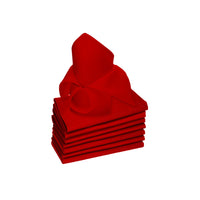 Thumbnail for Rans Set of 8 Lollipop Cotton Napkins - Red