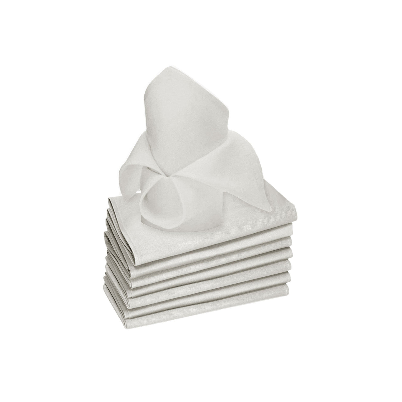 Rans Set of 8 Lollipop Cotton Napkins - White