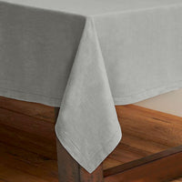 Thumbnail for Rans Pure Cotton Hemstitch Tablecloth 130 x 180 cm - Grey