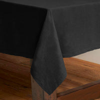 Thumbnail for Rans Pure Cotton Hemstitch Tablecloth 150 X 230 cm - Black