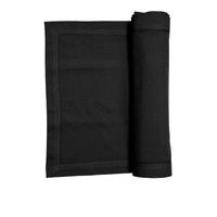 Thumbnail for Rans Elegant Hemstitch Table Runner Black