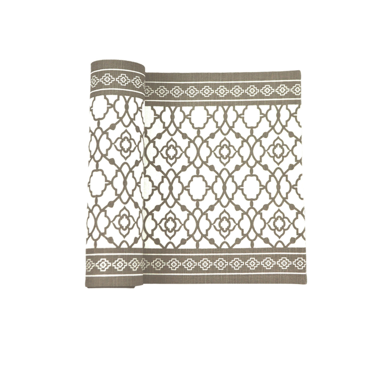 Rans Cotton Vintage Table Runner - Grey