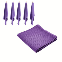 Thumbnail for Rans Set of 6 Cotton Waffle Tea Towels 50x70 cm - Lilac (Purple)