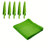 Thumbnail for Rans Set of 6 Cotton Waffle Tea Towels 50x70 cm - Lime Green