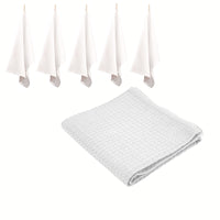 Thumbnail for Rans Set of 6 Cotton Waffle Tea Towels 50x70 cm - White