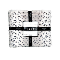 Thumbnail for Jenny Mclean 500GSM Cosy Faux Throw 127x152cm - White Tiger