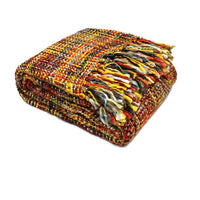 Thumbnail for Rans Oslo Knitted Weave Throw 127x152cm - Bush Fire