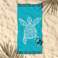 Thumbnail for Rans Premium Cotton Jacquard Beach Towel Turtle