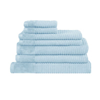 Thumbnail for Royal Excellency 7 Piece Cotton Bath Towel Set - Baby Blue