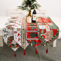 Thumbnail for Christmas Table Runner thickened knitted Dining Tablecloth Xmas Party Decor(Santa Claus)