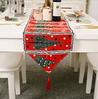 Thumbnail for Christmas Table Runner thickened knitted Dining Tablecloth Xmas Party Decor(Tree)