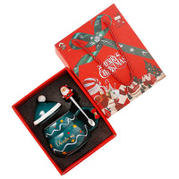 Thumbnail for Christmas Cup Gift Box Ceramic Mug Set Mug Gift Set Christmas Coffee Cup(Tree)