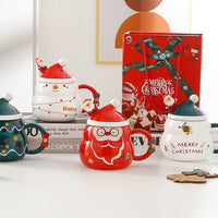 Thumbnail for Christmas Cup Gift Box Ceramic Mug Set Mug Gift Set Christmas Coffee Cup(Tree)