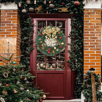 Thumbnail for Christmas Wreath Door Garland Decoration Front Door Hanging Flowers Tree Decor(H1-2)