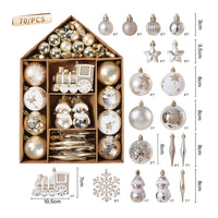 Thumbnail for 70-piece Christmas Tree Xmas Balls Decorations Baubles Hanging Party Ornament