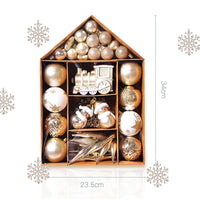 Thumbnail for 70-piece Christmas Tree Xmas Balls Decorations Baubles Hanging Party Ornament