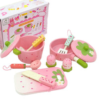 Thumbnail for 11 Pieces Kids Wooden Kitchen Play Set