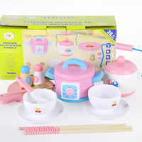 Thumbnail for Kids Wooden Kitchen Tea Set Pretend Play