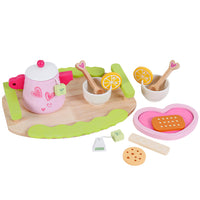 Thumbnail for Kids Wooden Kitchen Tea Set Pretend Play