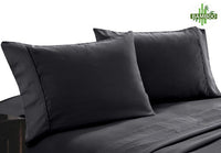 Thumbnail for 400 thread count bamboo cotton twin pack pillowcase charcoal