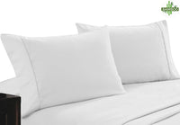 Thumbnail for 400 thread count bamboo cotton twin pack pillowcase white