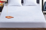 Thumbnail for coral fleece waterproof fitted mattress protector queen