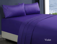 Thumbnail for 1000tc egyptian cotton sheet set 1 king single violet