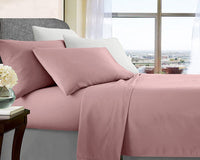 Thumbnail for ultra soft microfibre sheet set mega queen rose gold