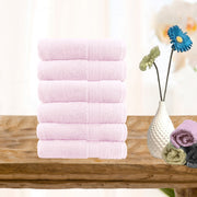 Thumbnail for 6 piece ultra light cotton face washers in baby pink