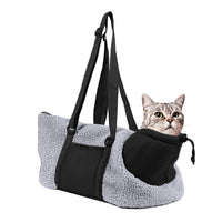 Thumbnail for LIFEBEA Small Cat Carrier Pet bag: Comfy Shoulder Bag with Adjustable Strap for Small Dogs, Puppies, Kittens Up to 3kg /6.6 lbs - Grey