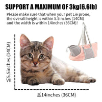Thumbnail for LIFEBEA Small Cat Carrier Pet bag: Comfy Shoulder Bag with Adjustable Strap for Small Dogs, Puppies, Kittens Up to 3kg /6.6 lbs - Grey