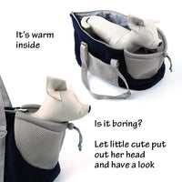 Thumbnail for LIFEBEA Small Cat Carrier Pet bag: Comfy Shoulder Bag with Adjustable Strap for Small Dogs, Puppies, Kittens Up to 3kg /6.6 lbs - Grey