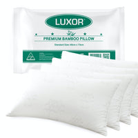 Thumbnail for Luxor Australian Made Bamboo Cooling Pillow Standard Size Four Pack