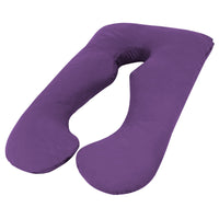 Thumbnail for Woolcomfort Aus Made Maternity Pregnancy Nursing Sleeping Body Pillow Pillowcase Included Purple