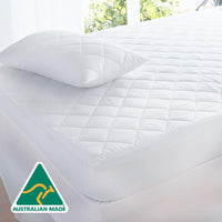 Thumbnail for Luxor Aus Made Fully Fitted Cotton Quilted Mattress Protector (King Single)