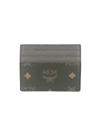Thumbnail for Signature Leather Money Clip Card Case with Monogrammed Design One Size Women