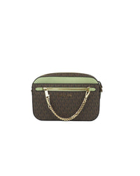 Thumbnail for Michael Kors Jet Set Large East West Zip Chain Crossbody Handbag One Size Women