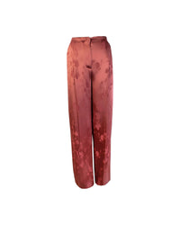 Thumbnail for Bordeaux Palazzo Trousers with Front Covered Closure 40 IT Women