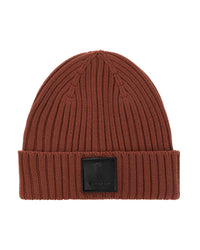 Thumbnail for Authentic Givenchy Wool Beanie Cap with Leather Logo Tag One Size Men