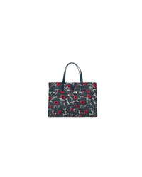Thumbnail for Navy Red Medium Retro Batik Print Shoulder Tote Bag One Size Women