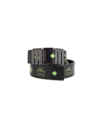 Thumbnail for MCM Claus Mens Summer Green Visetos Logo Belt One Size Men