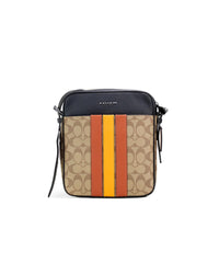 Thumbnail for Coach Hudson 21 Varsity Stripe Crossbody Bag One Size Women