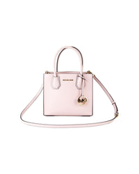 Thumbnail for Michael Kors Mercer Medium Messenger Handbag - Powder Blush One Size Women