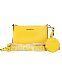 Thumbnail for Michael Kors Women's Jet Set Daffodil Vegan Crossbody Tech Attacht Bag Purse - One Size