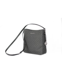 Thumbnail for Jet Set Travel Large Messenger Crossbody Bag with MK Signature Print PVC and Saffiano Leather Trim One Size Women