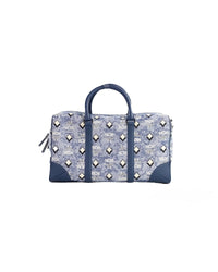 Thumbnail for MCM Boston Medium Blue Vintage Denim Duffle Bag One Size Women