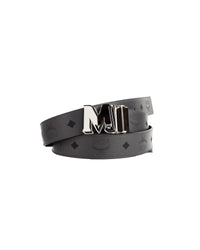 Thumbnail for Reversible Leather Belt with M Logo Buckle One Size Men