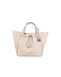 Thumbnail for Michael Kors Phoebe Large Drawstring Grab Bag - Signature PVC and Leather One Size Women